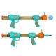 Set Arma de Jucarie, Pusca 2in1 cu 12x bile si 12x cartuse din Spuma pentru copii, dimensiune ajustabila, Albastru