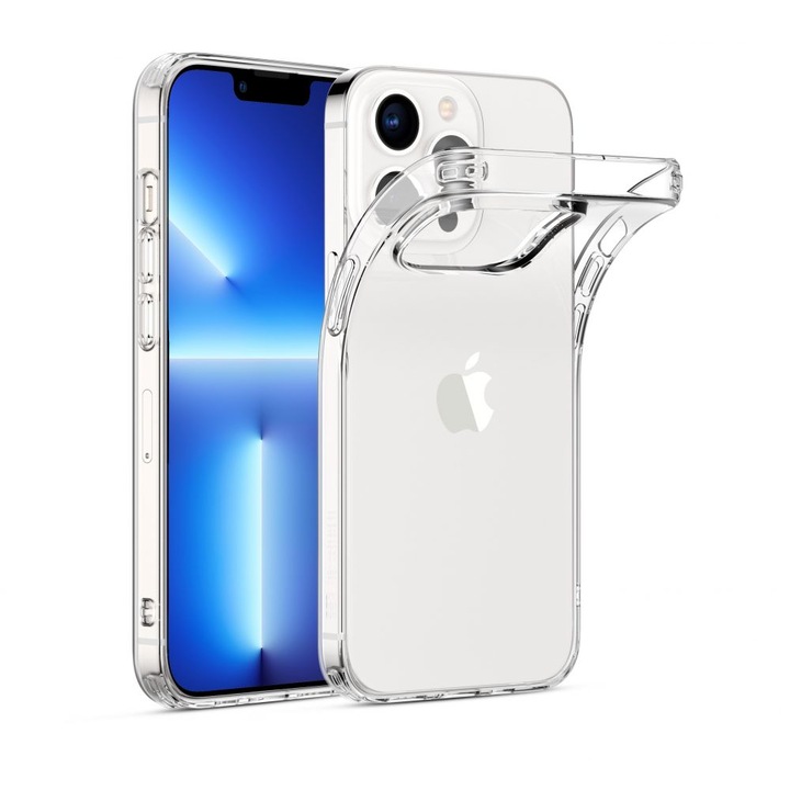 Husa de protectie compatibila cu iPhone 13 Pro Max, PU, Transparenta