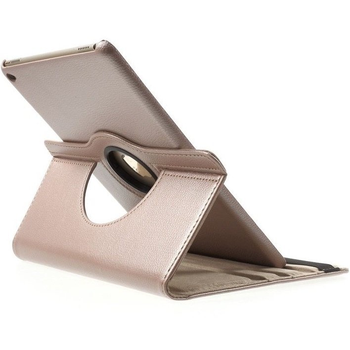Husa tableta pentru iPad Air 2, XGSM, piele ecologica, rotativa 360°, roz
