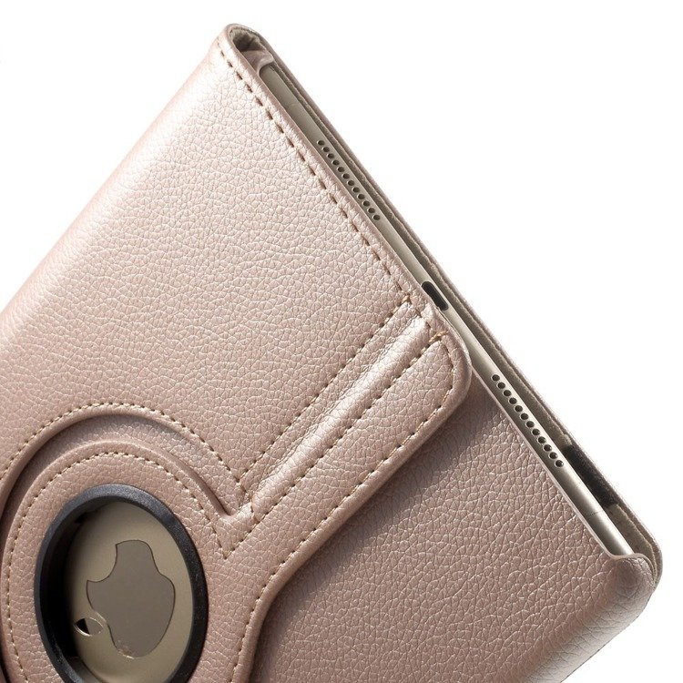 Husa tableta pentru iPad Air 2, XGSM, piele ecologica, rotativa 360°, roz