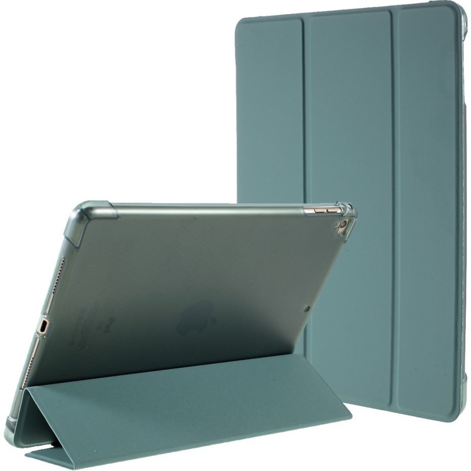 Husa tableta XGSM Tri-fold Stand Case pentru iPad 9.7" 2018/2017/Air 2/Air, verde, functie stand