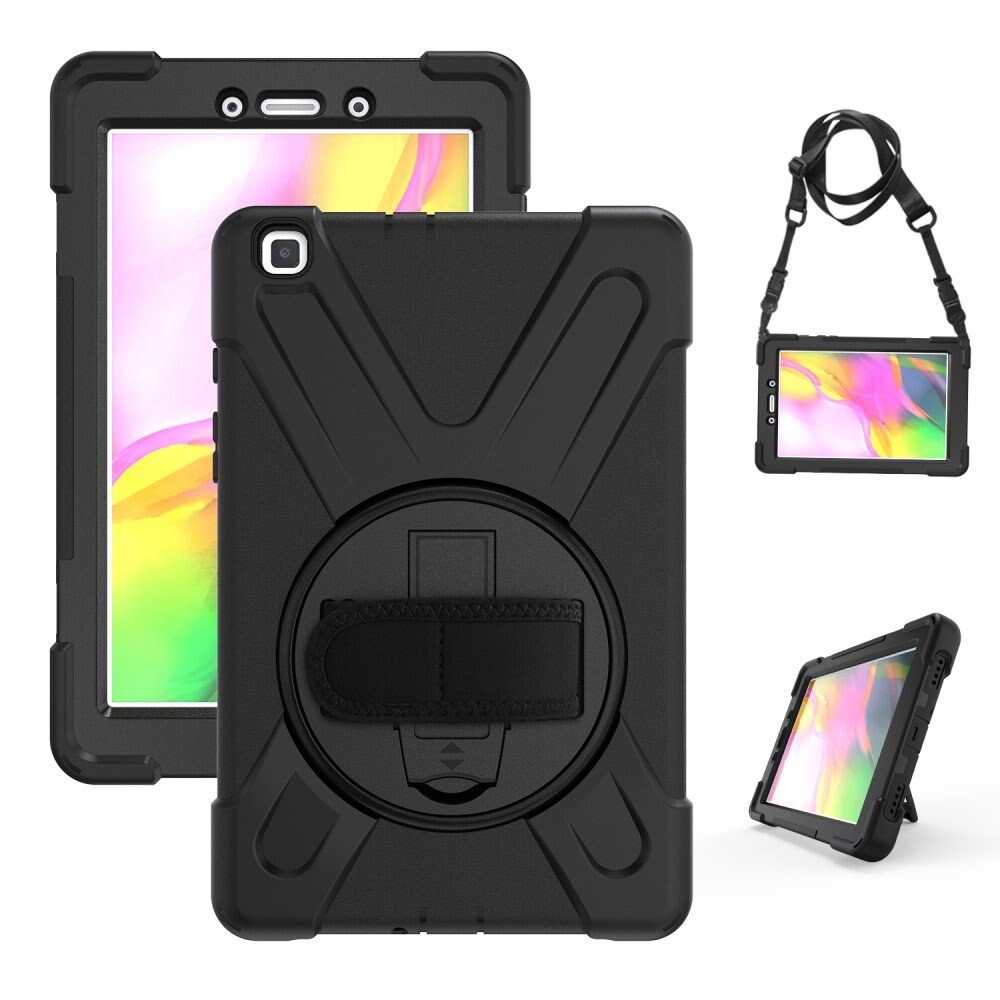 Husa tableta XGSM X Shape Case, protectie in trei parti, negru, 8"