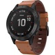 Curea ceas, XGSM, Piele naturala, 22 mm, Pentru Garmin Fenix 5 / 6 / 7, Forerunner 965 / 955 / 945, Maro