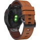 Curea ceas, XGSM, Piele naturala, 22 mm, Pentru Garmin Fenix 5 / 6 / 7, Forerunner 965 / 955 / 945, Maro