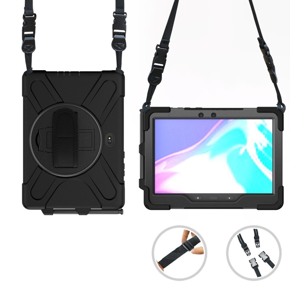 Husa pentru Samsung Galaxy Tab Active Pro T540/T545/T547/Active4 Pro T630/T636, armura de protectie, neagra