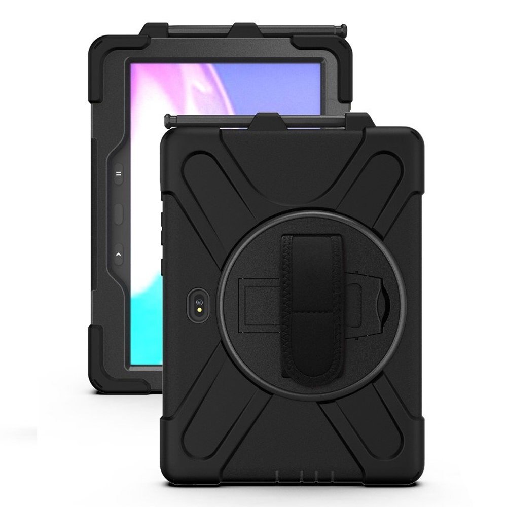 Husa pentru Samsung Galaxy Tab Active Pro T540/T545/T547/Active4 Pro T630/T636, armura de protectie, neagra