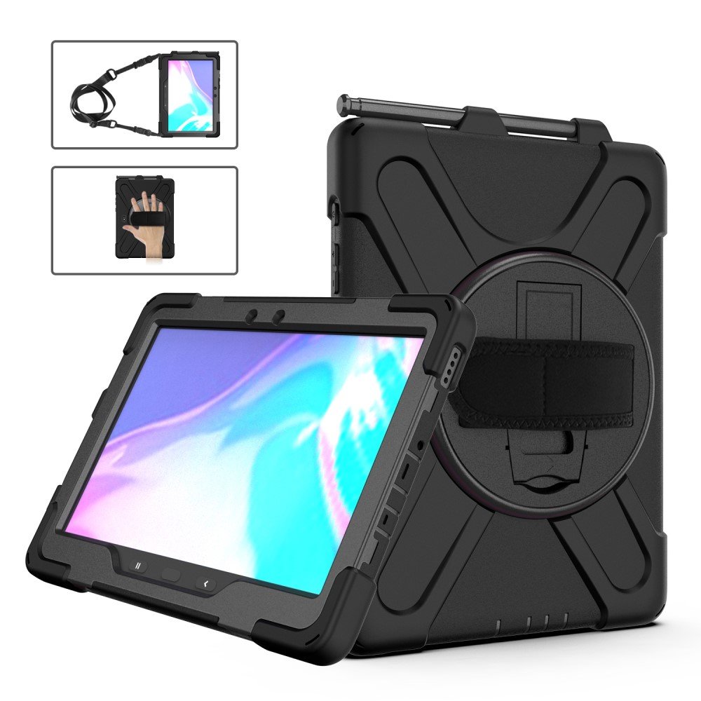 Husa pentru Samsung Galaxy Tab Active Pro T540/T545/T547/Active4 Pro T630/T636, armura de protectie, neagra