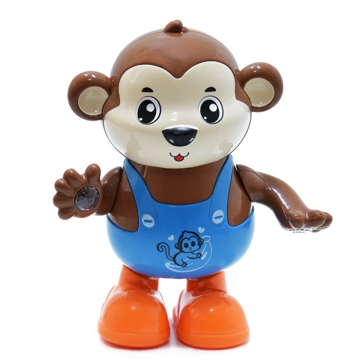 Играчка Музикална и танцуваща диско лъскава маймунка, 20x13.5x9см