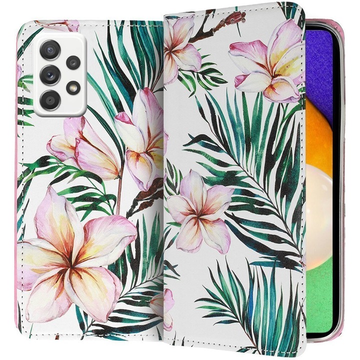 Etui Wallet ERBORD pentru Samsung Galaxy A72 5G / A72 LTE, functie stand, magnet, multicolor