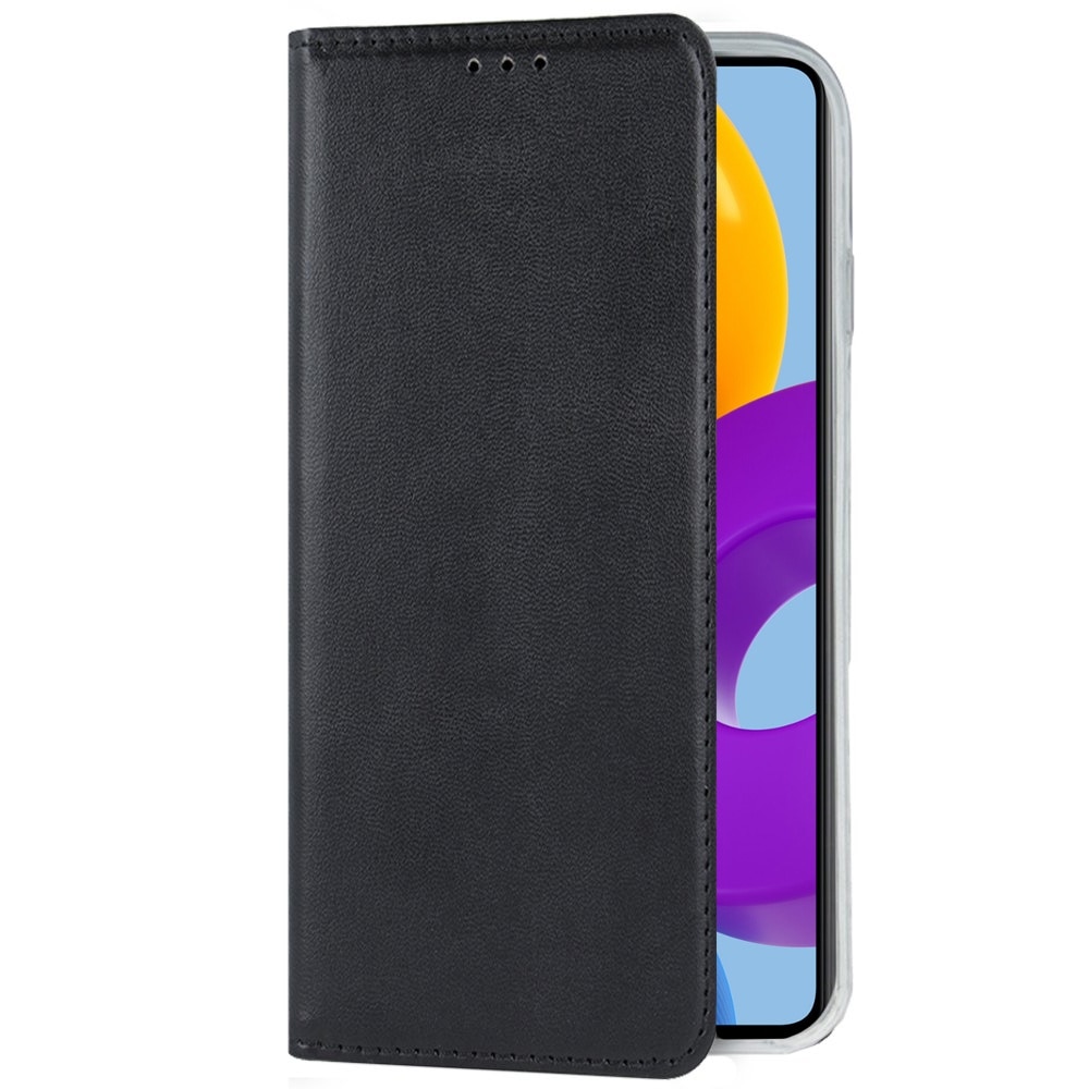 Etui Wallet ERBORD pentru Samsung Galaxy M52 5G, magnetic, negru, cu functie stand, compartiment pentru documente