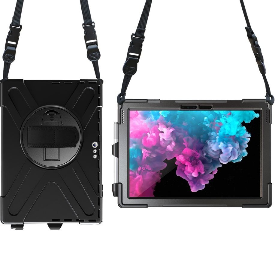 Husa pentru Microsoft Surface Pro 7 / 6 / 5 / 4, Policarbonat, Negru