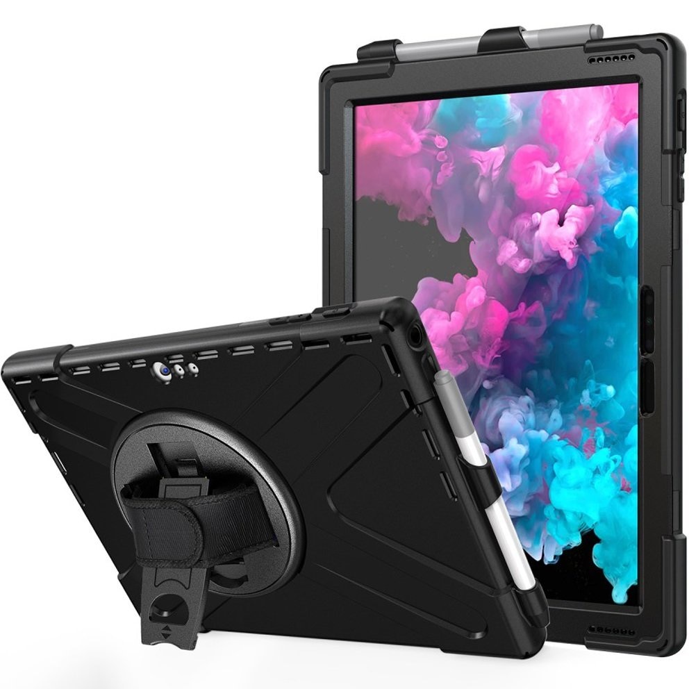 Husa pentru Microsoft Surface Pro 7 / 6 / 5 / 4, Policarbonat, Negru