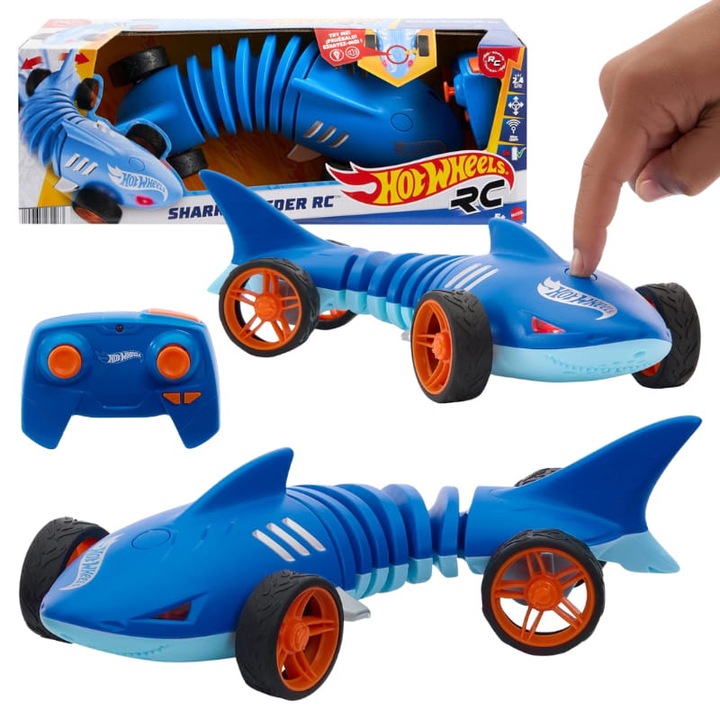 Превозно средство, Mattel, Shark Speeder, Дистанционно управление, Shark Snout, Звукови ефекти
