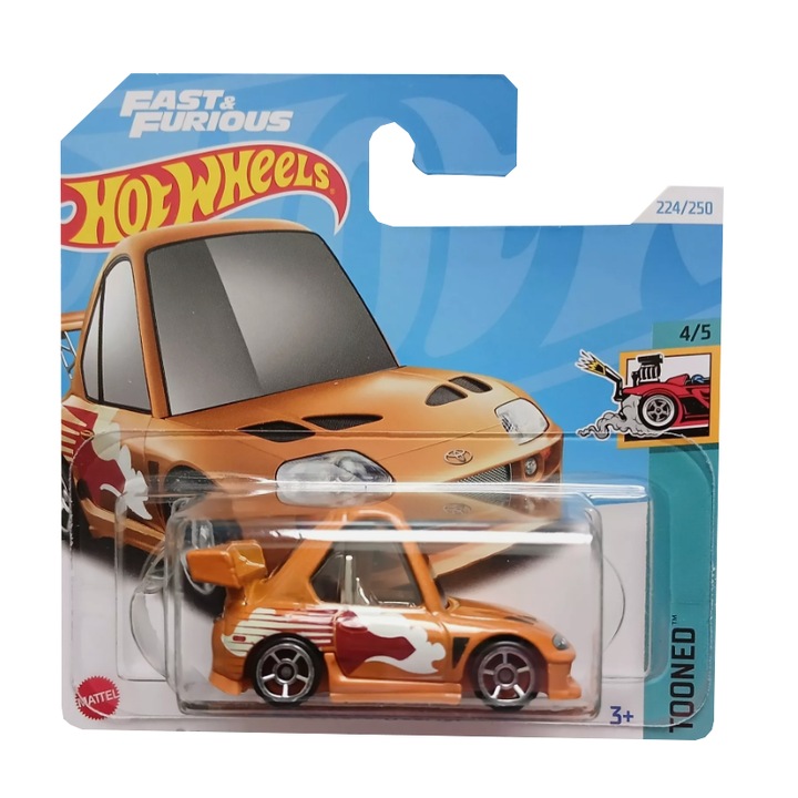 Masinuta metalica Hot Wheels, 94 Toyota Supra, 1:64, Gold