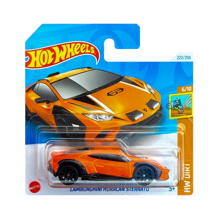 Кола Hot Wheels, Lamborghini Huracan Sterrato, метал, оранжев, 1:64