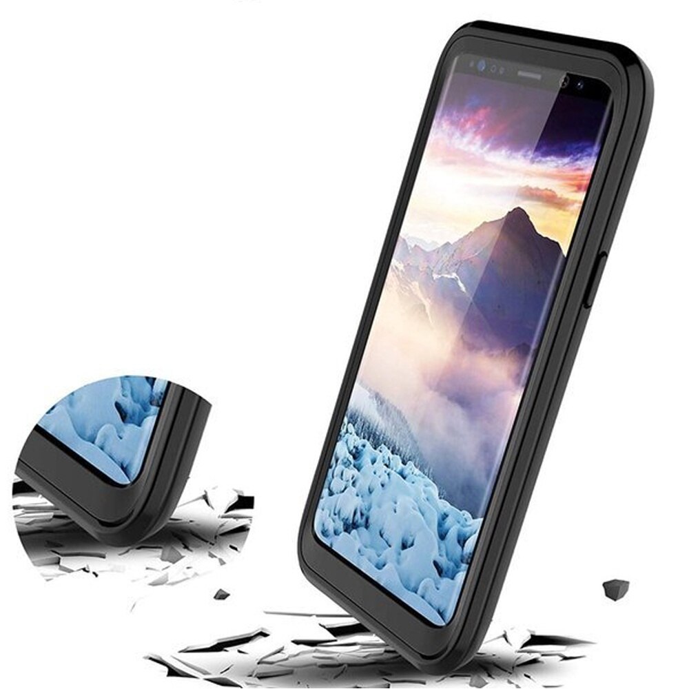 Husa telefon compatibila Samsung Galaxy S9, ERBORD, Shockproof, cu folie, Negru