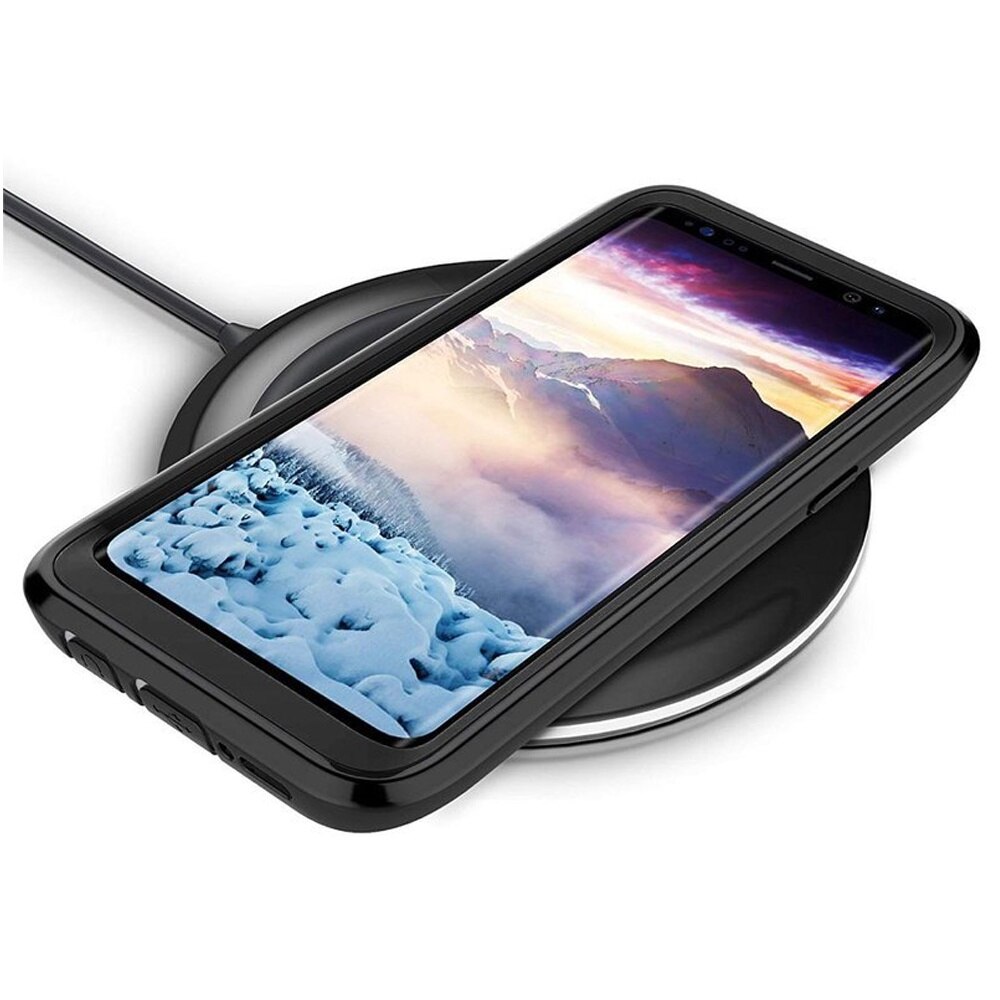 Husa telefon compatibila Samsung Galaxy S9, ERBORD, Shockproof, cu folie, Negru