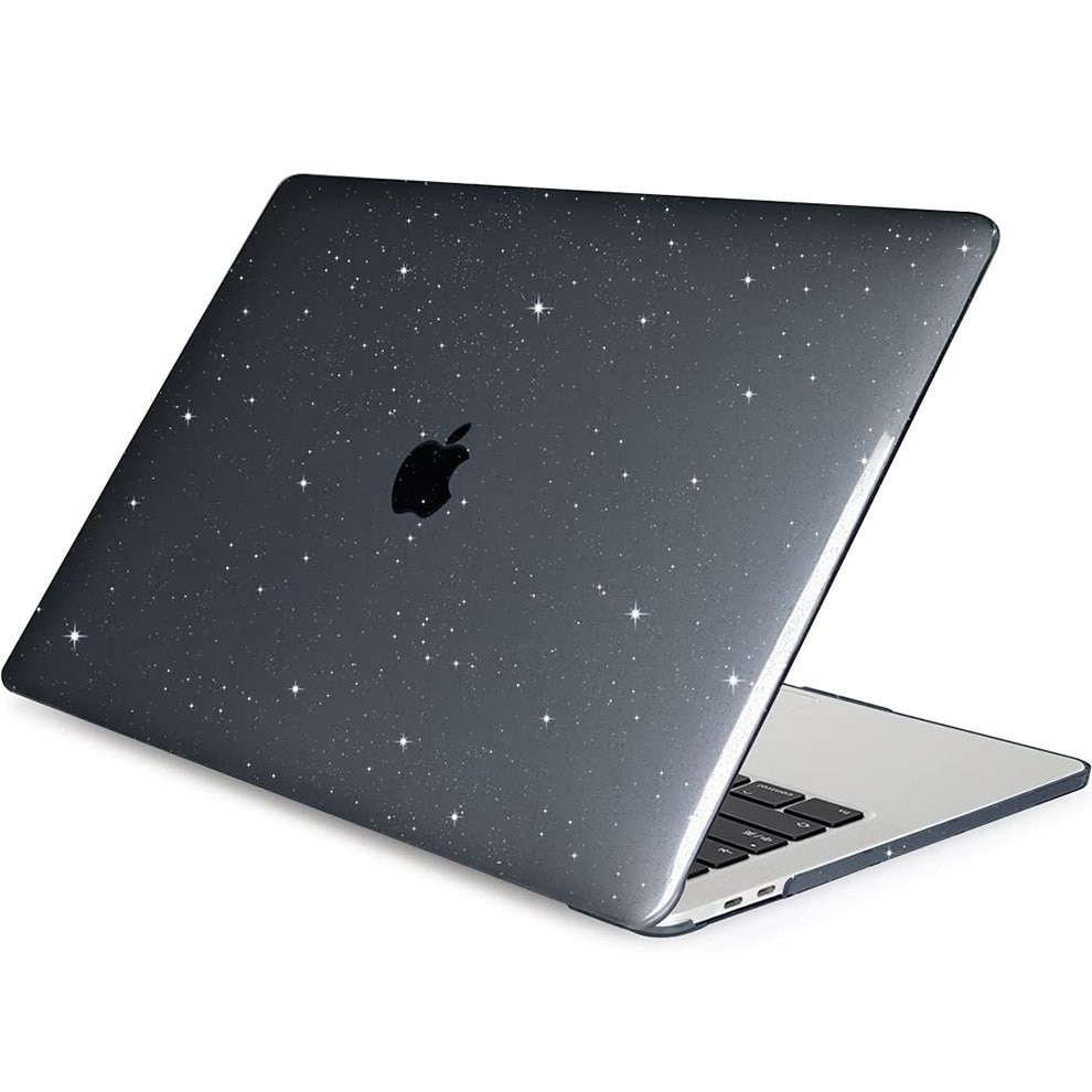 Husa pentru Macbook Air 13, XGSM, cu sclipici, negru - eMAG.ro