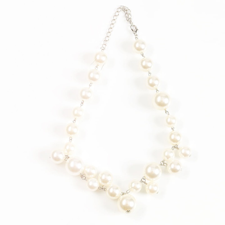 Colier cu perle albe, Meli Melo Paris