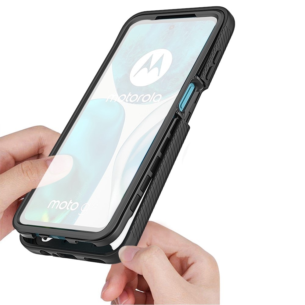 Husa telefon ERBORD pentru Motorola Moto G52 4G / G82 5G, shockproof, cu folie, neagra