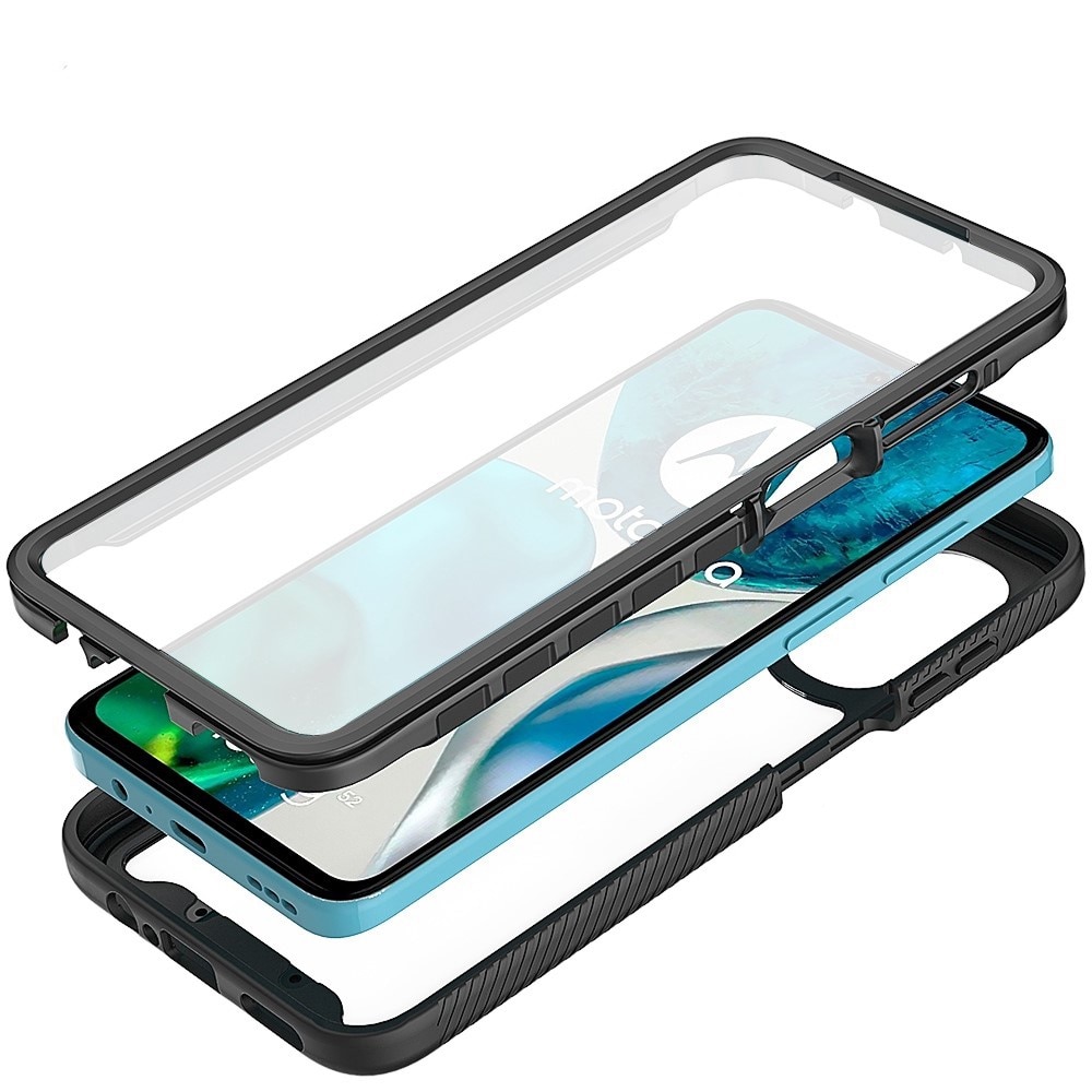 Husa telefon ERBORD pentru Motorola Moto G52 4G / G82 5G, shockproof, cu folie, neagra