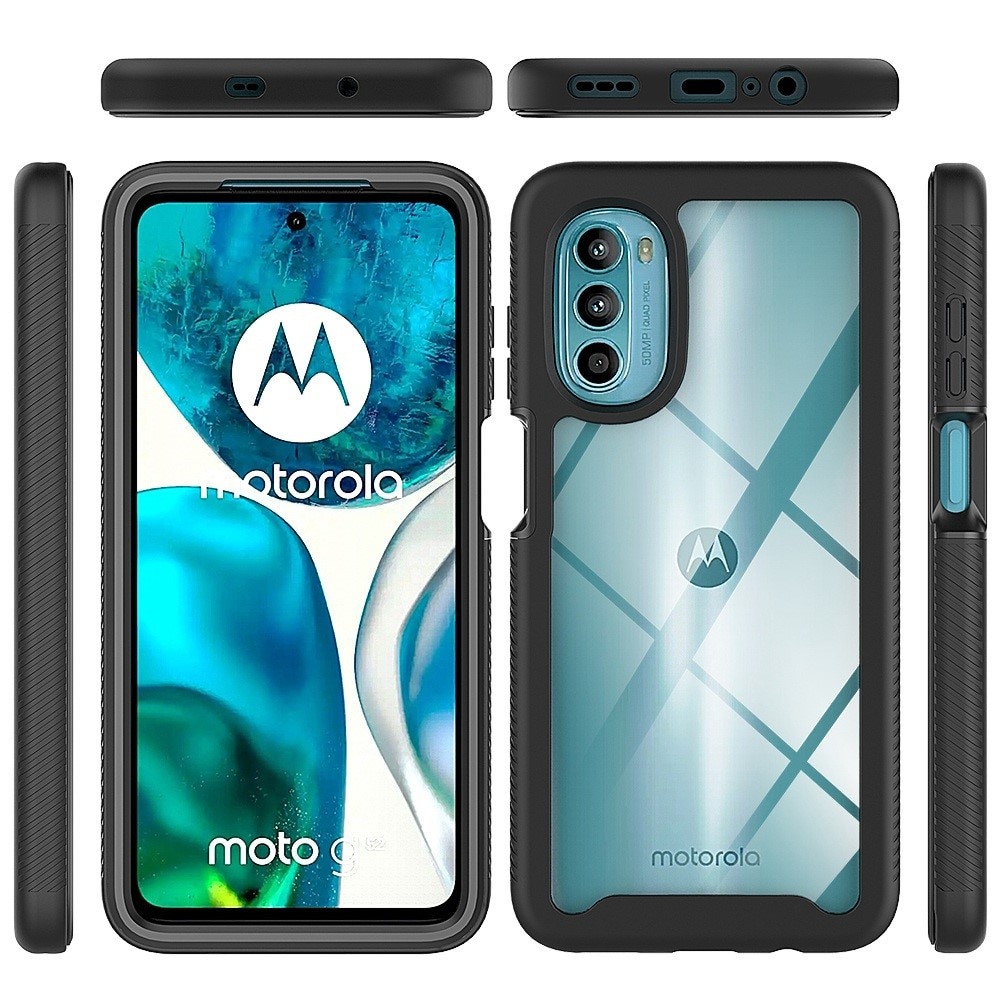 Husa telefon ERBORD pentru Motorola Moto G52 4G / G82 5G, shockproof, cu folie, neagra