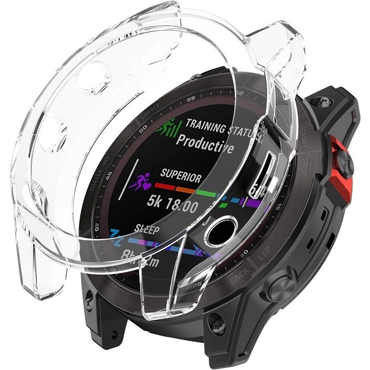 Carcasa pentru smartwatch Garmin Epix Gen 2, XGSM, TPU, transparent