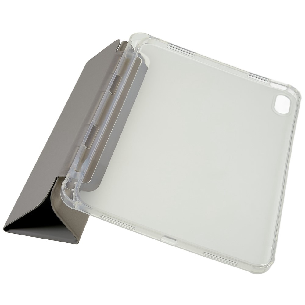 Husa pentru iPad 10.9 2022 (a 10-a generatie), XGSM, cu spatiu pentru un stylus, piele ecologica, gri
