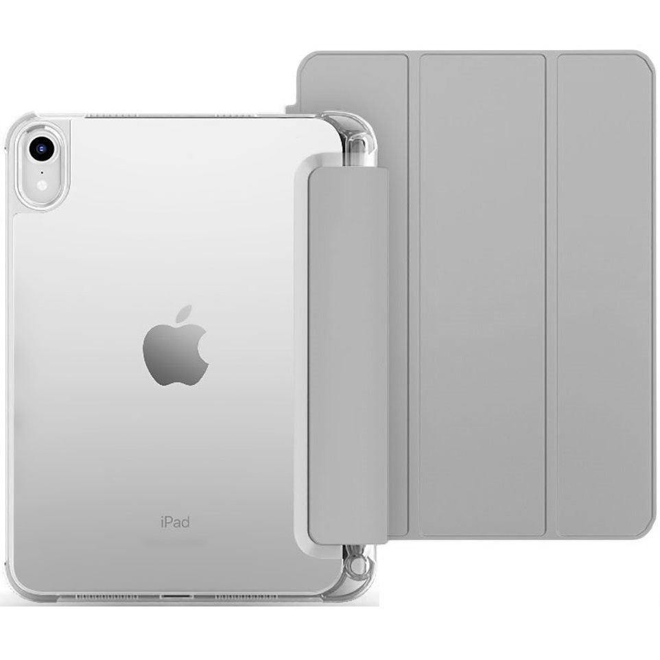 Husa pentru iPad 10.9 2022 (a 10-a generatie), XGSM, cu spatiu pentru un stylus, piele ecologica, gri