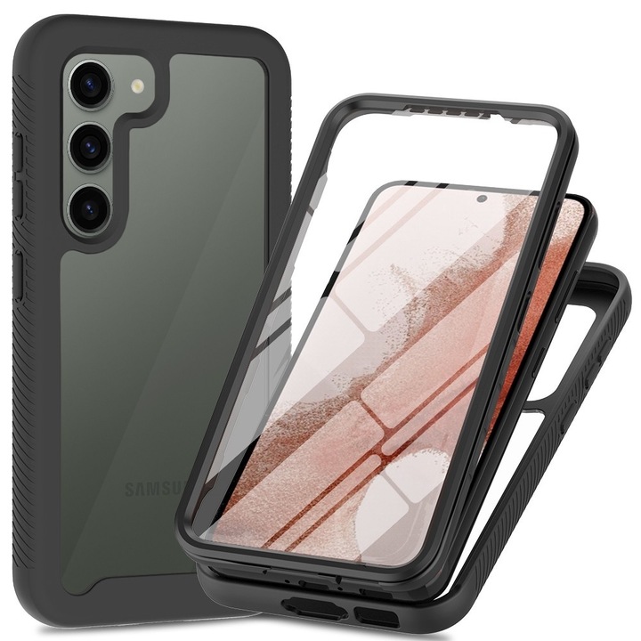 Husa Samsung Galaxy S23, XGSM, shockproof, hibrida 5H, neagra