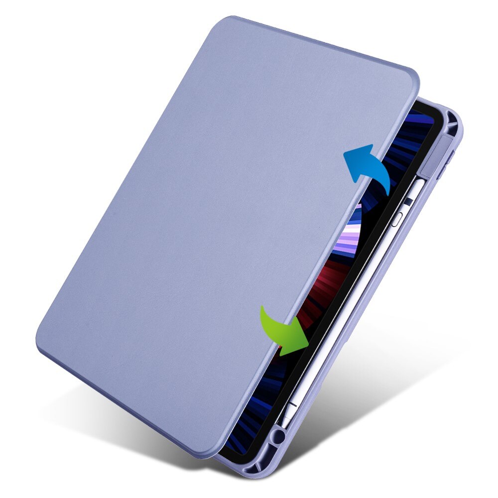 Husa iPad Pro 11" 2020/2021/2022, XGSM, rotativa 360, loc pentru stylus, violet