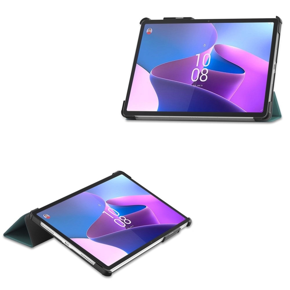 Husa tableta, XGSM, Compatibil cu Lenovo Tab P11 Pro Gen 2, Tri-fold, 11.2", Spatiu stylus, Verde