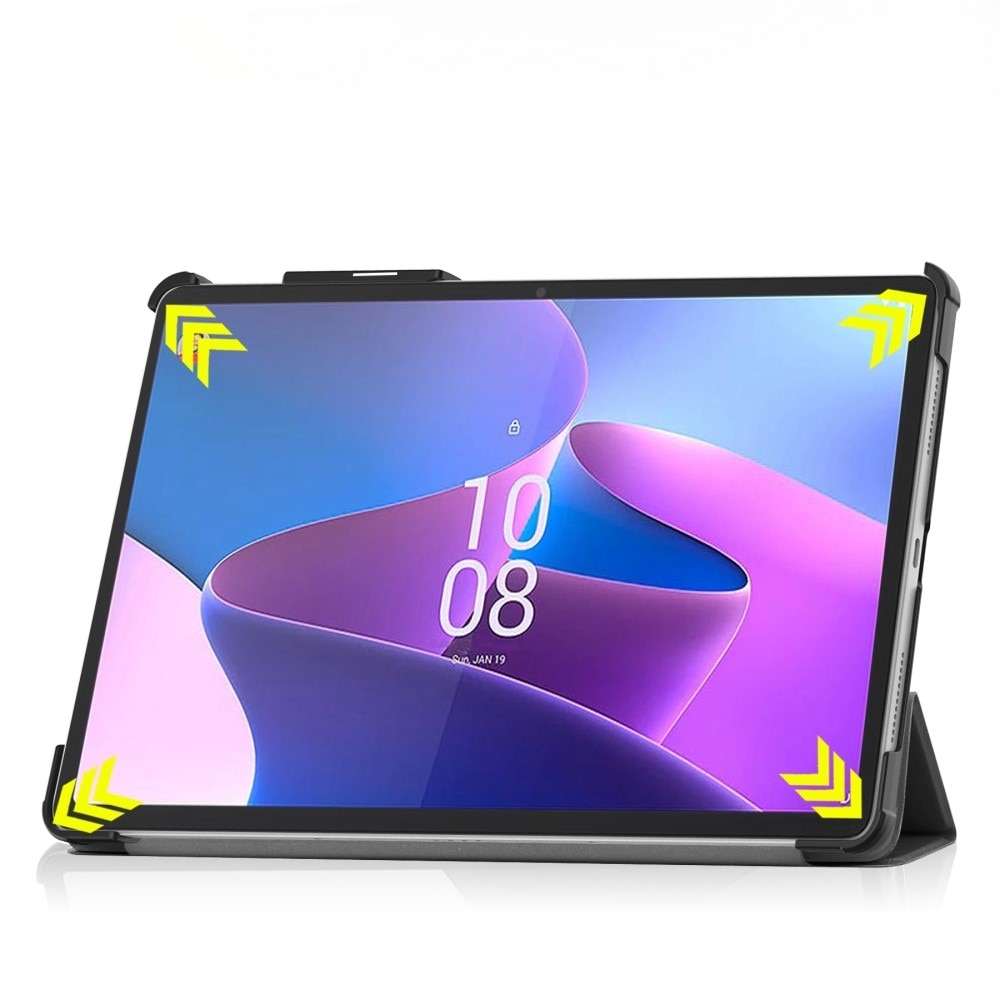 Husa pentru tableta Lenovo Tab P11 Pro Gen 2, XGSM, tri-fold, cu loc pentru pen, negru, 11.2"