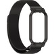 Bratara pentru Xiaomi Redmi Smart Band 2/Smart Mi Band 8 Active, din otel inoxidabil, ajustabila, neagra