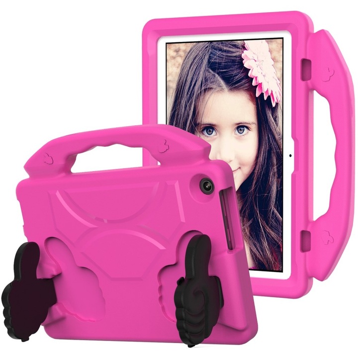 Husa tableta copii pentru Lenovo Tab M10 Gen 3, XGSM, roz/negru