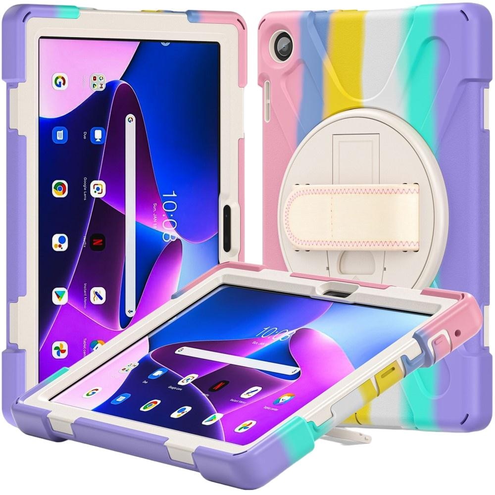 Husa tableta pentru Lenovo Tab M10 Gen 3, XGSM, policarbonat, rotativa 360, multicolor