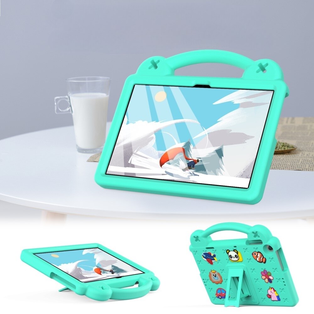 Husa tableta XGSM, Pentru Lenovo Tab M10 10.1 Gen 3, verde, cu suport, modele dragute, EVA
