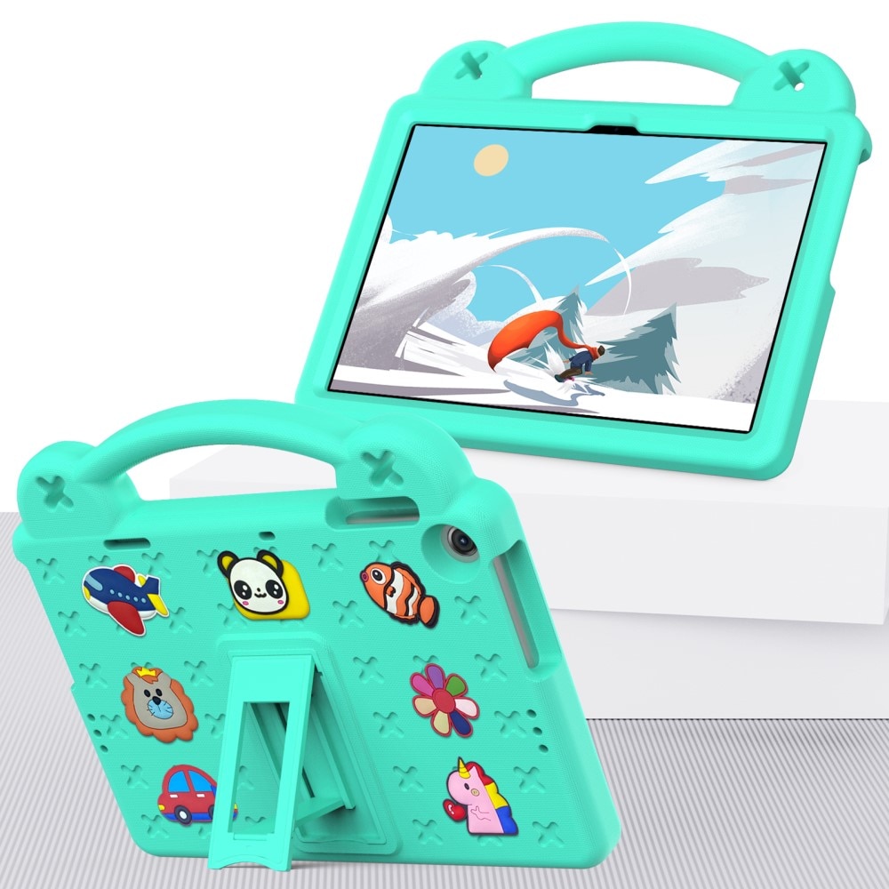Husa tableta XGSM, Pentru Lenovo Tab M10 10.1 Gen 3, verde, cu suport, modele dragute, EVA