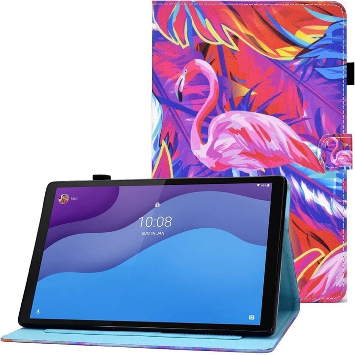 Husa tableta pentru Lenovo Tab M10, XGSM, functie suport, multicolor