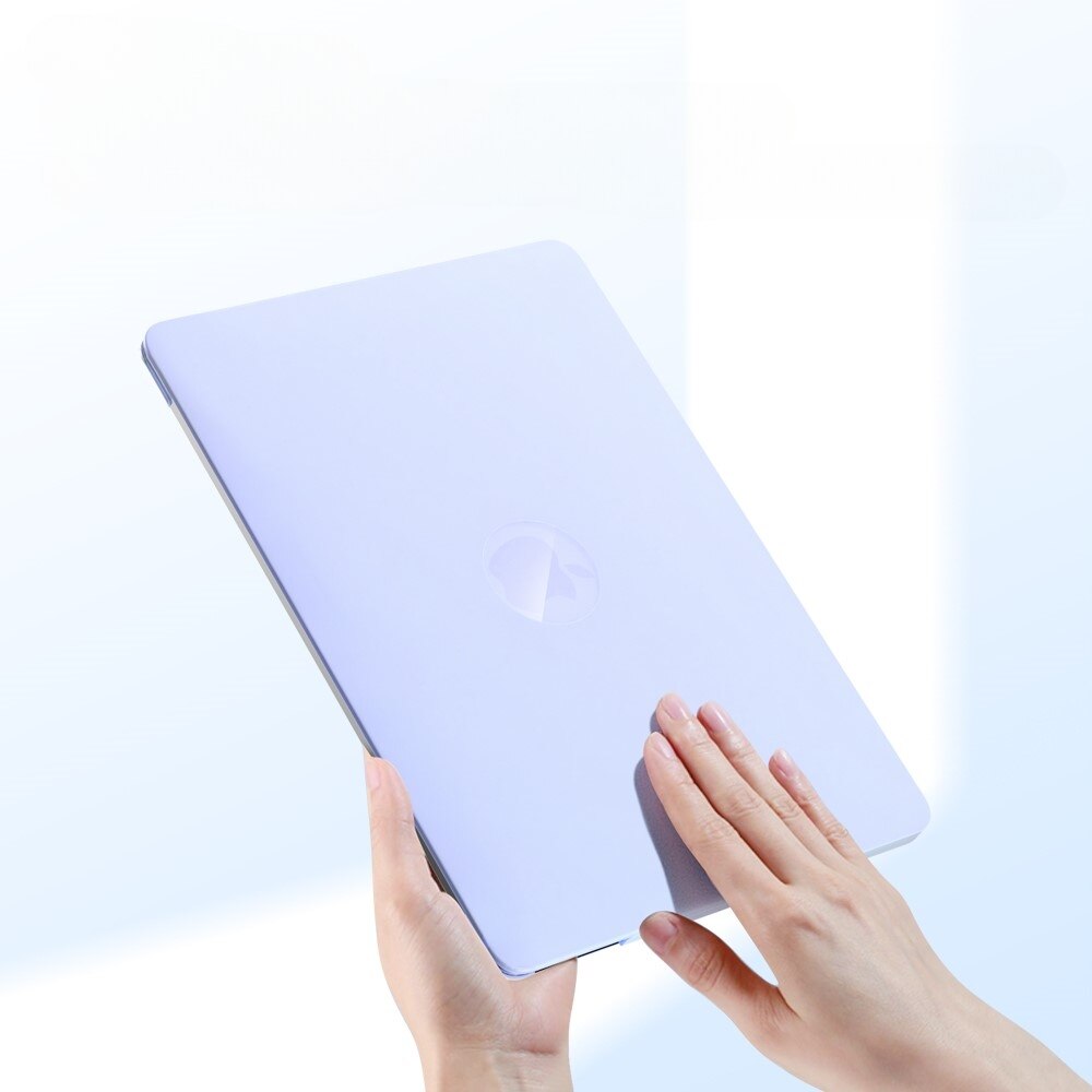 Husa laptop, Hard Case pentru MacBook Air 13, XGSM, cu suport, transparent, 2018-2020