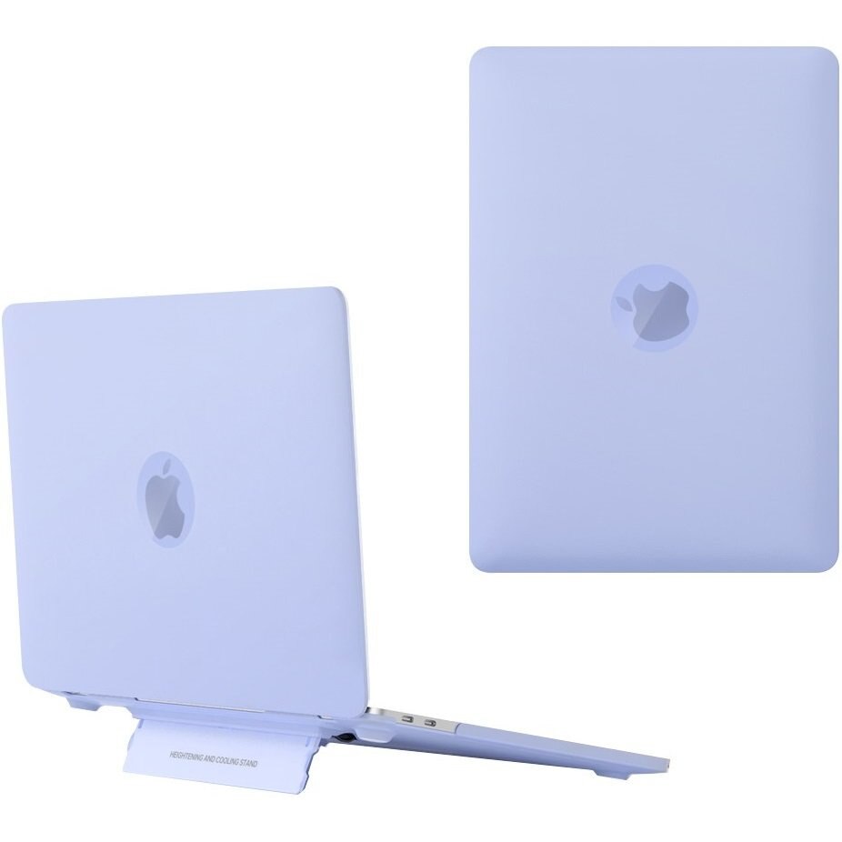 Husa laptop, Hard Case pentru MacBook Air 13, XGSM, cu suport, transparent, 2018-2020