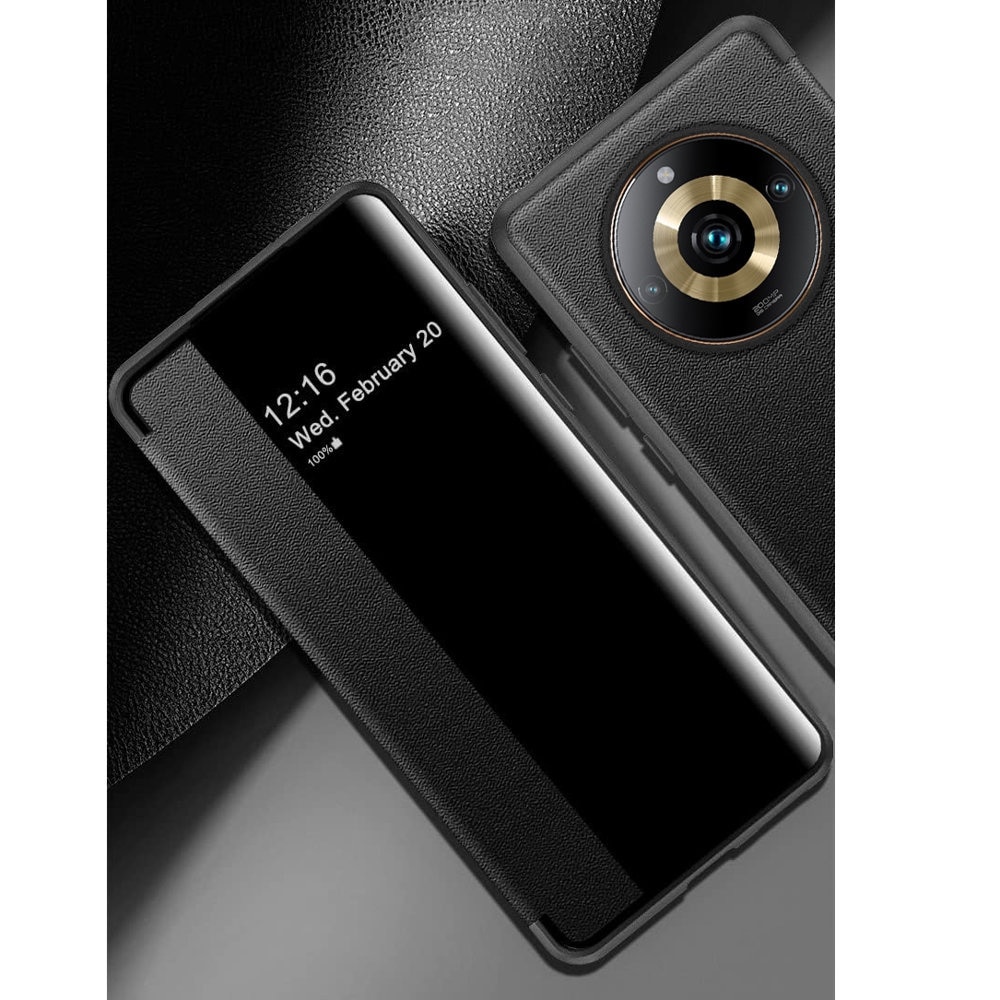Husa pentru Realme 11 Pro 5G / 11 Pro+ 5G, XGSM, Piele ecologica / Plastic, Negru