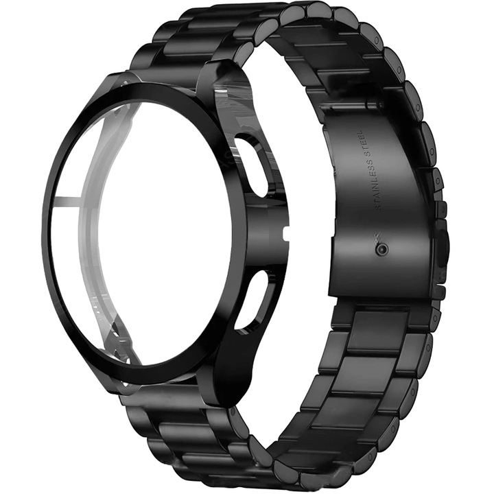 Bratara + Husa pentru Samsung Galaxy Watch 5 40mm, XGSM, Neagra