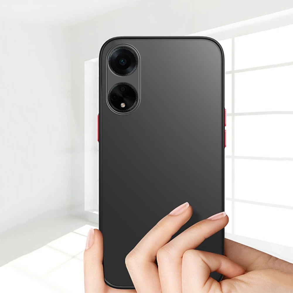 Husa pentru telefon Oppo A18 4G / A38 4G, XGSM, policarbonat/TPU, protectie pentru camera, mata, negru