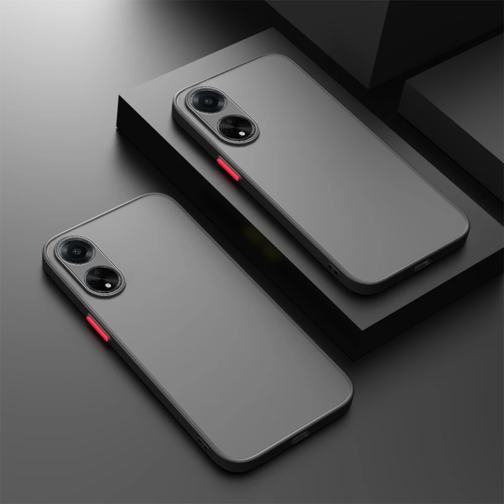 Husa pentru telefon Oppo A18 4G / A38 4G, XGSM, policarbonat/TPU, protectie pentru camera, mata, negru