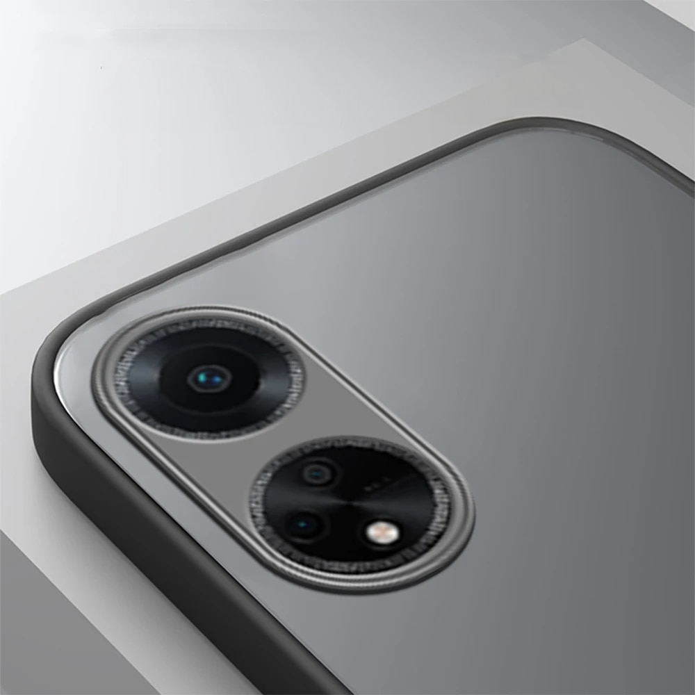 Husa pentru telefon Oppo A18 4G / A38 4G, XGSM, policarbonat/TPU, protectie pentru camera, mata, negru
