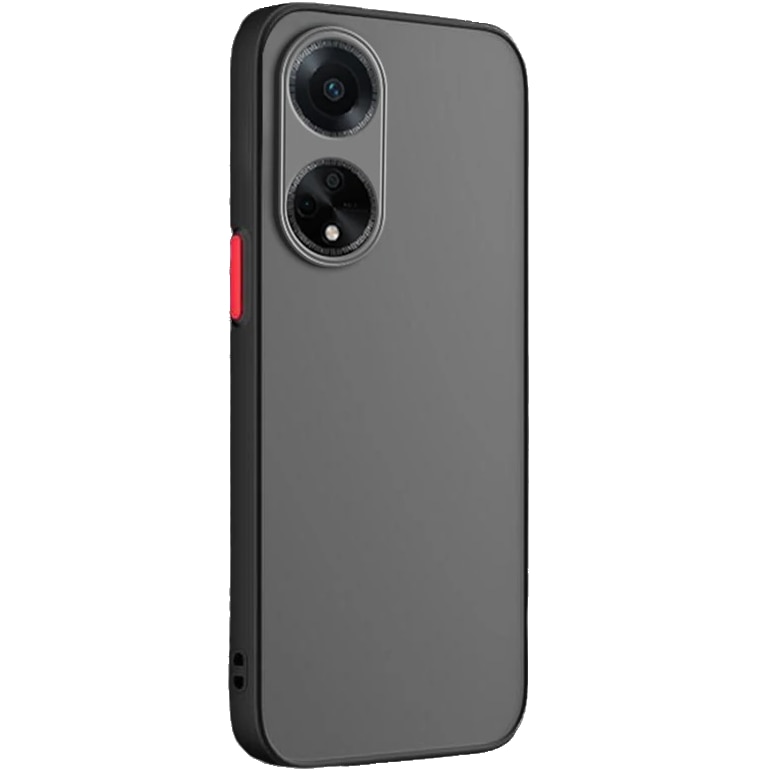 Husa pentru telefon Oppo A18 4G / A38 4G, XGSM, policarbonat/TPU, protectie pentru camera, mata, negru
