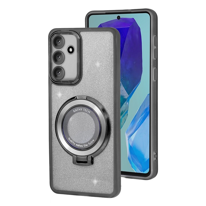 Husa pentru Samsung Galaxy M55 5G, ERBORD, Policarbonat/TPU, Negru