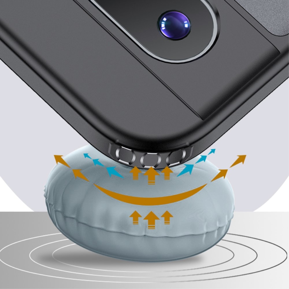 Husa pentru telefon Google Pixel 8, XGSM, Policarbonat/TPU, negru