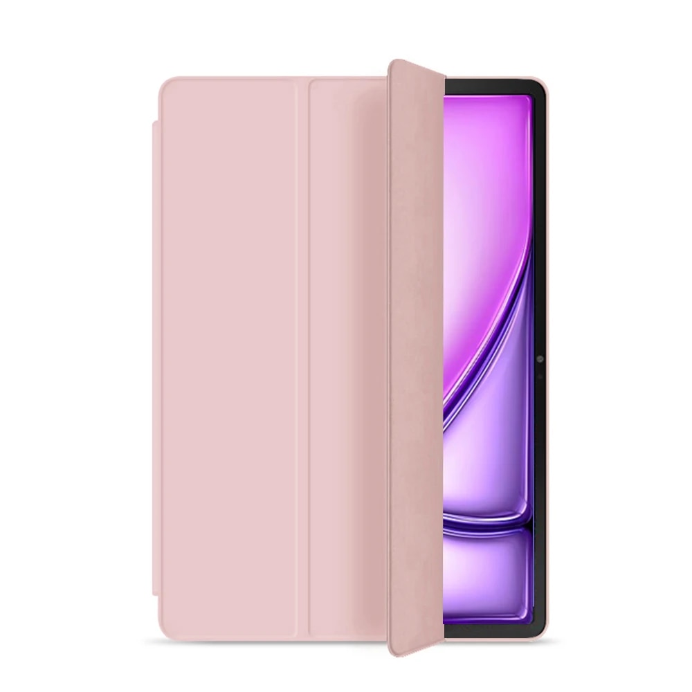Husa tableta XGSM pentru Apple iPad Air 11" 6 gen. 2024, piele ecologica/plastic, roz, functie stand